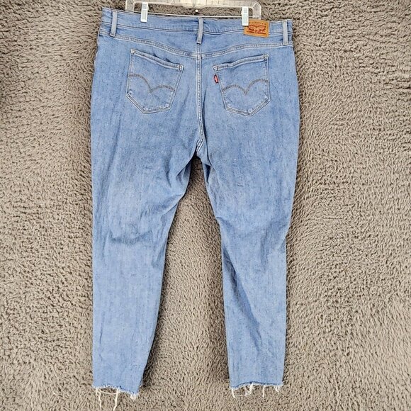 Levis Jeans Womens Size 18W 711 Medium Wash Stretch High Rise Skinny *GUC* - Picture 1 of 14
